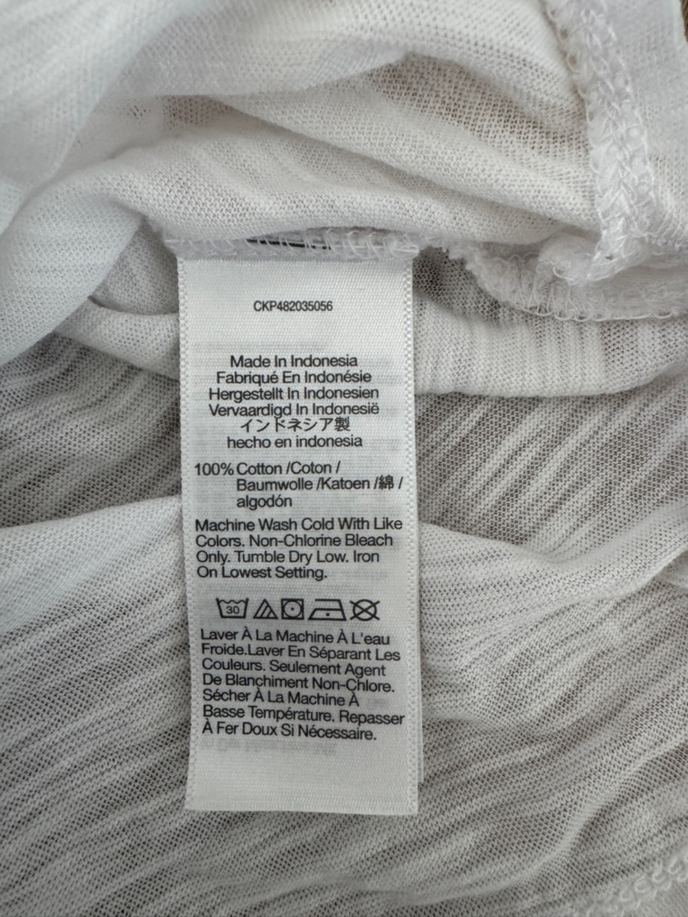 Madewell White Short-Sleeve Slub Scoop Neck Tee - Picture 5 of 6